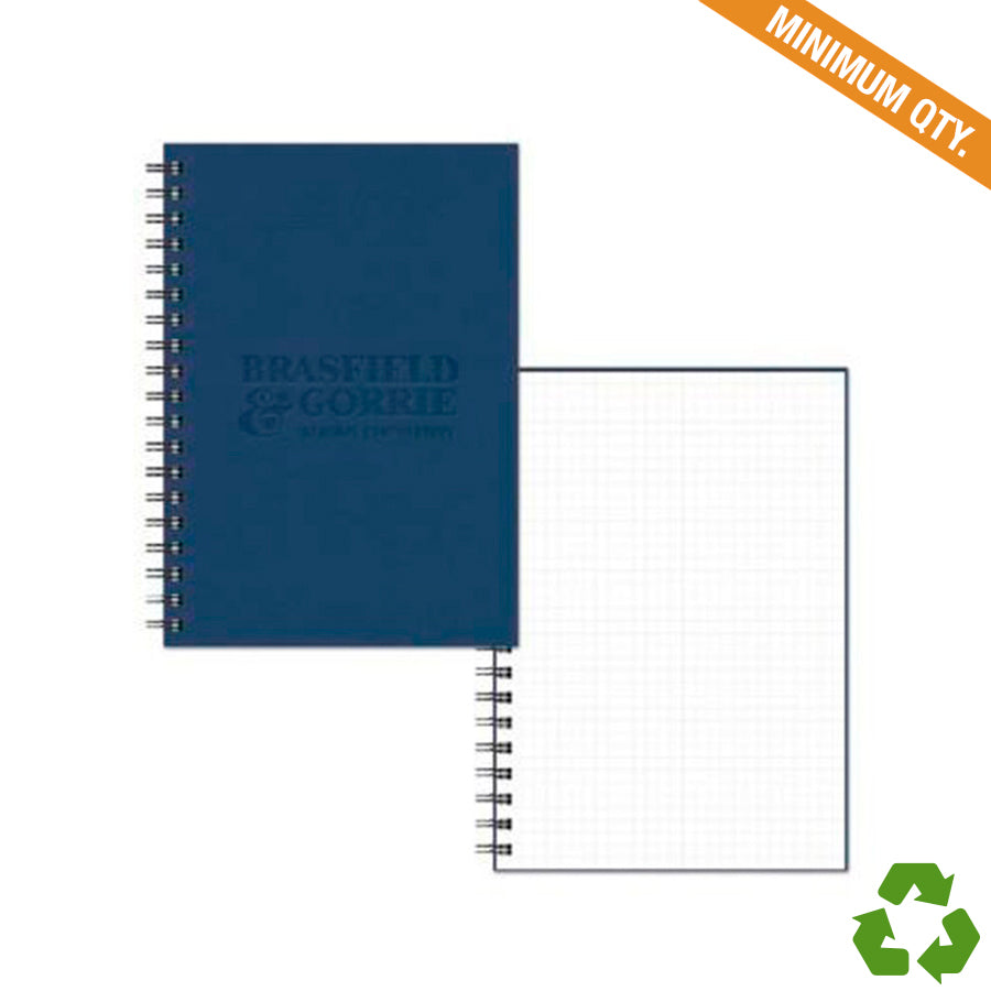 10" x 7" Journal Book with 30% Recycled Graph Paper
