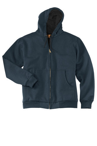 CornerStone Heavyweight Full-Zip Hooded Sweatshirt with Thermal Lining - 0