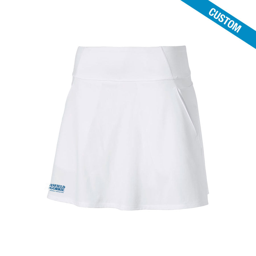 Buy white Puma Ladies Pwrshape Solid Woven Skirt