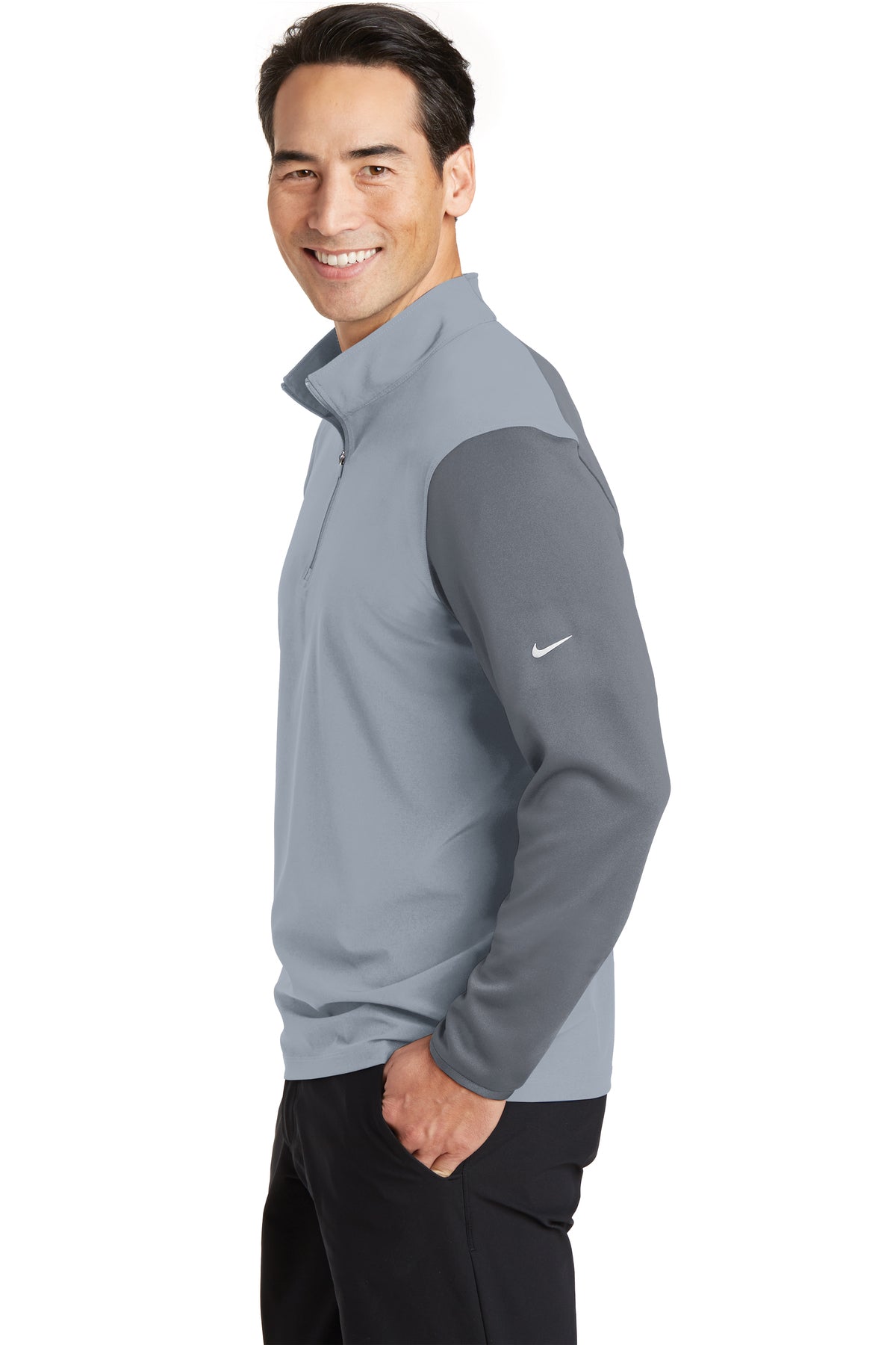 Nike Dri-FIT Fabric Mix 1/2-Zip Cover-Up-7