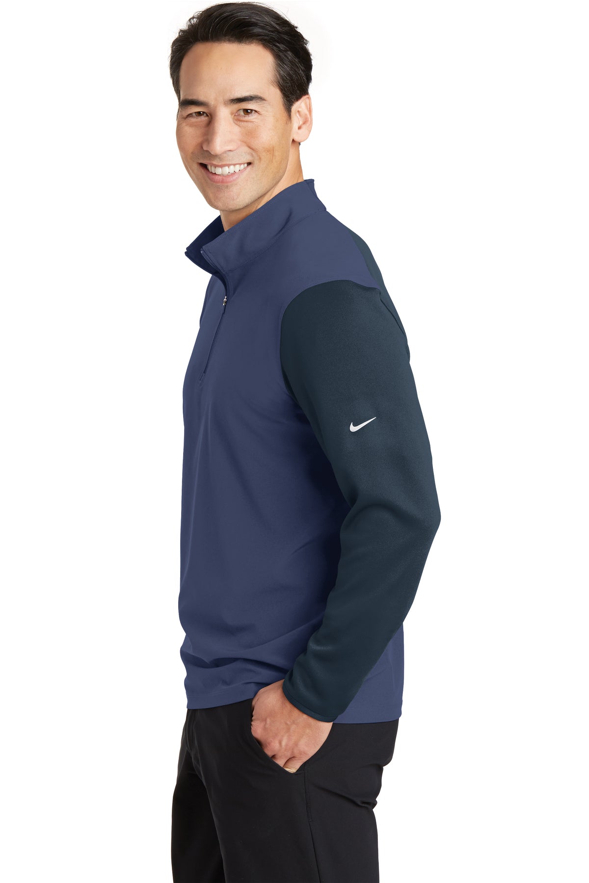 Nike Dri-FIT Fabric Mix 1/2-Zip Cover-Up - 0