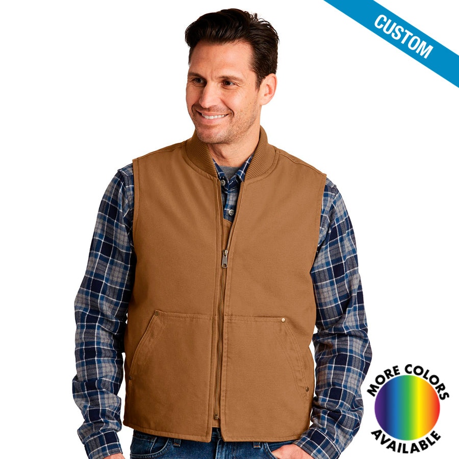 Buy duck-brown CornerStone Washed Duck Cloth Vest