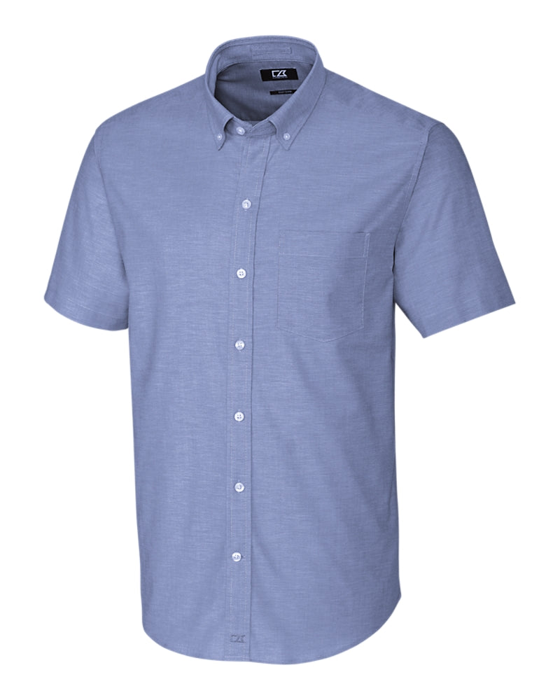 Cutter & Buck Stretch Oxford Mens Short Sleeve Dress Shirt-2