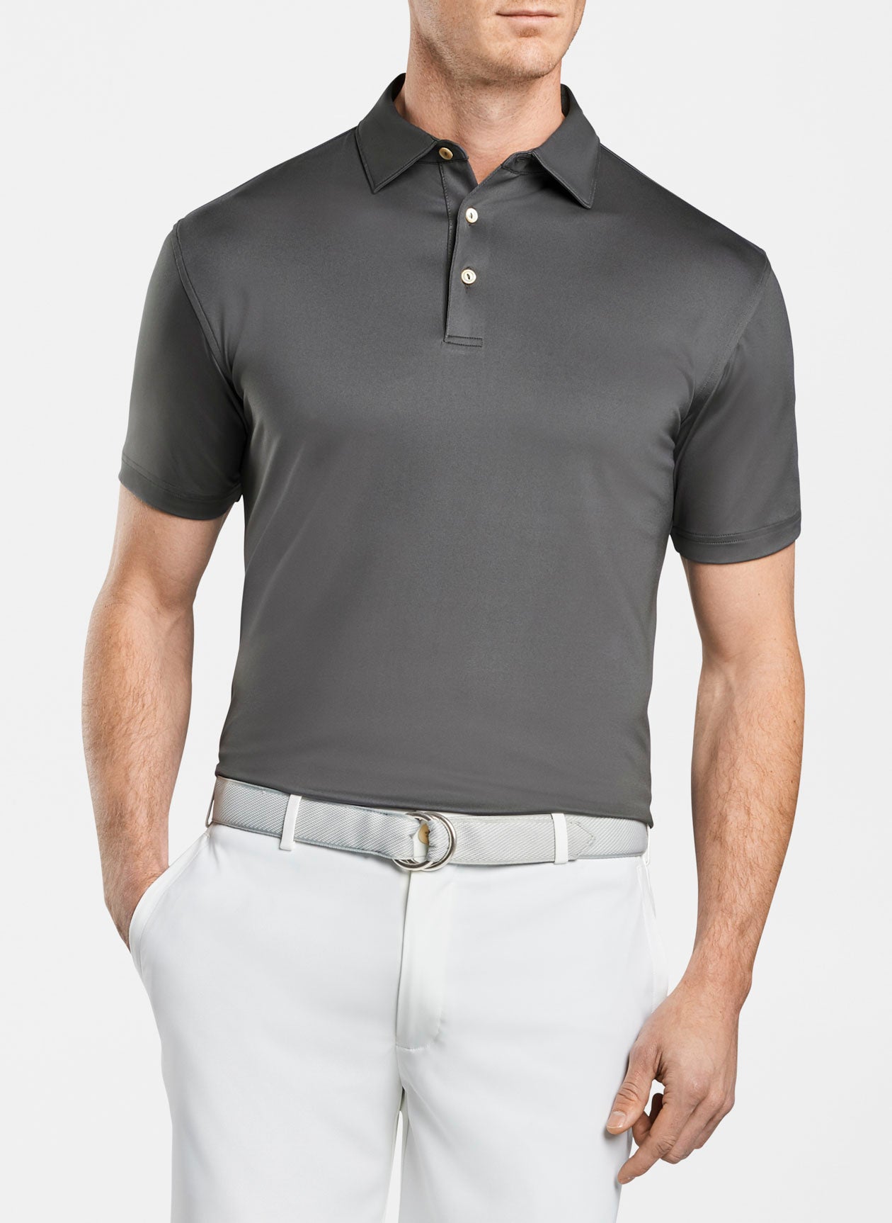 Buy iron Peter Millar Solid Performance Polo